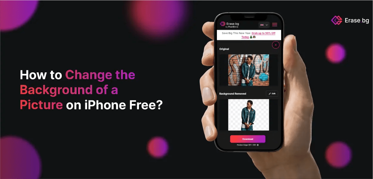 How To Change The Background Of A Picture On iPhone Free?